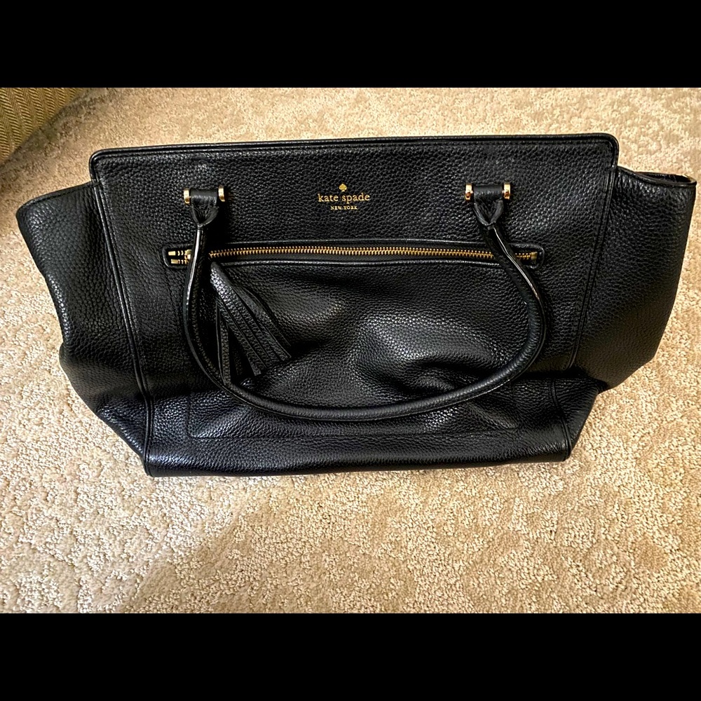 Kate Spade, Black Leather Purse